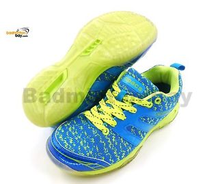 Apacs Cushion Power 072 Blue Badminton Shoes With Transparent Outsole