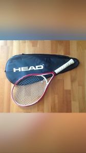 Pink & white Head brand tennis racquet