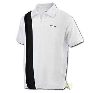 Head Junior Camiseta de tenis Baddley JR Camiseta polo blanco / negro