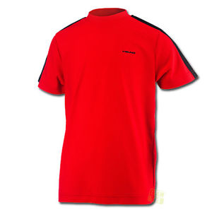 Head Junior Camiseta de tenis Doherty JR camiseta roja / negro