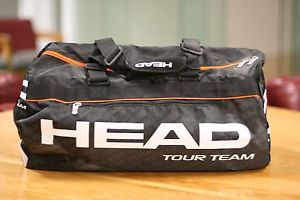 HEAD Tennis BAG TOUR TEAM CLUB BAG, 20" 10" 10", Black Grey, Orange, White
