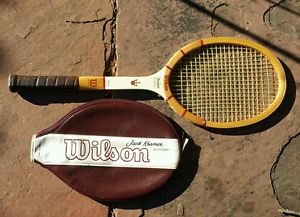 4 5/8 Wilson Jack Kramer Vintage Wood Tennis Racket Autograph  USA Cover
