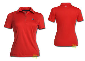 Fila Mujer Camisetas de tenis Camiseta Polo Pina rojo