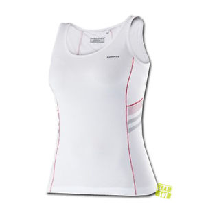 Head Niñas Top tenis Club G Camiseta Blanca/rojo