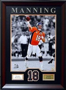 Peyton Manning Denver Broncos NFL Football,80 cm Image de mur Cadre De Bois