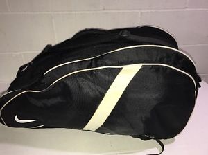 Nike Tennis 6 12 Racquet Bag Backpack Black White