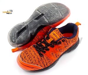 Apacs Cushion Power 072 Orange Badminton Shoes With Transparent Outsole