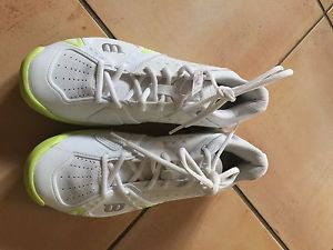 WILSON RUSH PRO - womens tennis shoes sneakers - WHITE/LIME Brand new