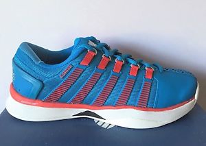 K-swiss Hypercourt  Men's Tennis Shoe (7.5, Methyl Blue/Fiery Red/White) 