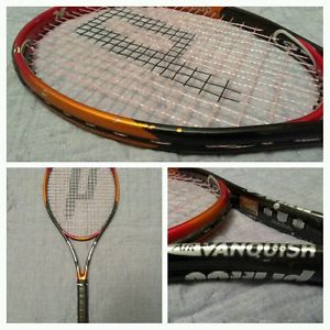 Prince Air Vanquish Midplus tennis racquet 4" grip size (#0) new overwrap, rare!