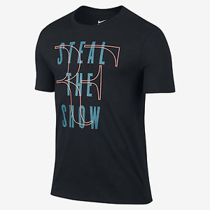 Nike Federer Premier RF "Steal the Show" Men's T-Shirt Black 828054 010 Size L