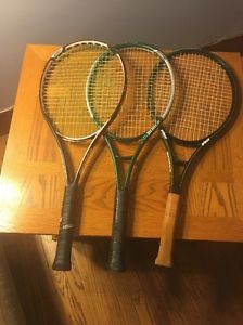 Lot Of 3 Prince Graphite Used Tennis Racquets  Tour NXG, EXO3, 27 In. 100 In.