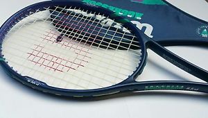 Wilson Graphite Aggressor 8.5 si Tennis Racquet 3/8 grip FRESH GRIP COMES STRUNG