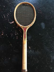 Vintage Antique Columbia Wright & Ditson Wood Tennis Racket
