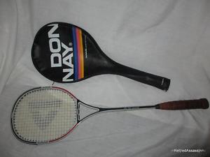 RARE VTG Donnay Squash Racket Racquet Graphite Pro Mid + Cover