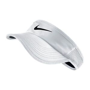 New Nike Women's Feather Light 3.0 Visor 744961 100 S/M Tennis Running Golf