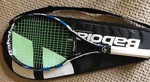 Babolat Pure Drive Tennis Racquet, Brand new. Strung With Solinco Hyper G String