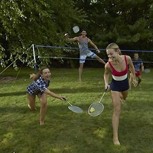 Badminton Set New Sports Portable Recreational Player Racket Net Intermediate