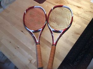 2 Matched Yonex VCore 95D, Excellent Condition, Grip 2+ (4 1/4)