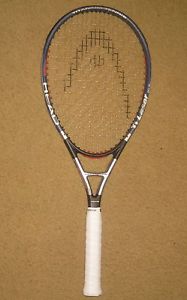 HEAD Ti.LASER MIDPLUS  (16x19) GRIP: 4 1/2   STRUNG + FREE SHIPPING