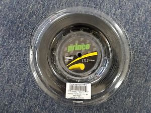 Prince Tour XC Xtra Control 17 Gauge 1.22mm Reel 660' 200m Tennis String BLACK