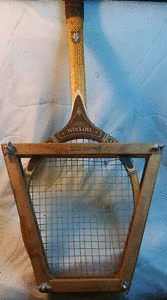 Vintage TAD Davis Imperial Wooden Tennis Racquet Racket 4-3/4 original grip