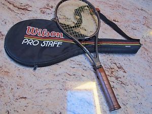 WILSON PRO STAFF MIDSIZE TENNIS RACQUET GRAPHITE KEVLAR ALL ORIGINAL VINTAGE