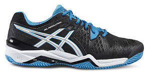 Asics Hombres Calzado de tenis Gel-Resolution 6 Clay Negro / E503Y-9043