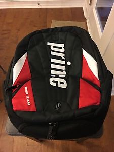 Prince Tour Team Red Nylon Backpack Tennis Bag