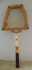 Wilson Jack Kramer Autograph Wood Tennis Racquet 4 3/8-VGC + Wilson Press