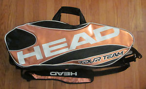 Head Tour Team Tennis Travel Bag Black/White/Orange CCT Style 3001