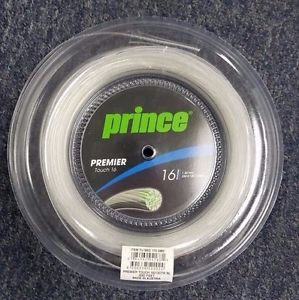 Prince Premier Touch 16 Gauge 1.30mm Reel 330' 100m Tennis String Clear