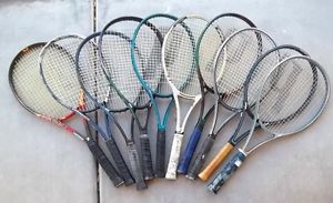 Prince Tennis Racquet Lot 10 Racquets 1990's/2000's