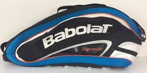 BABOLAT Team Tennis Bag Raquets Blue Black Zipper w/ Shoulder Strap FAST SHIPPER