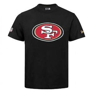 New Era San Francisco 49ers Logo De L'équipe Football NFL T-Shirt black