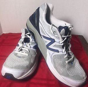 NEW BALANCE M1540WB1 MENS OPTIMAL CONTROL ENCAP HEAL SHOES WHITE/BLUE SZ 12-1/2