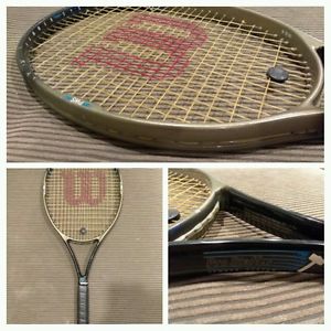 Wilson Pro Staff 4.0 Hammer System 110 tennis racquet 4 1/2 grip,good condition!