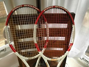 TWO WILSON PRO STAFF 95 RACQUETS 41/4