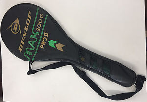 Vtg Dunlop Max 200G Pro II Tennis Racket 4 1/4" w Case Steffi Graf John McEnroe