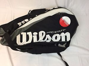 NEW WILSON PRO STAFF MULTI RACQUET DELUXE TENNIS BAG