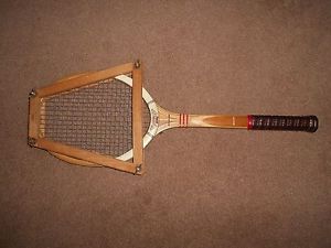 Vtg Dunlop Maxply Fort Medium 4-1/2 Wood Tennis Racket England w/Wood Press