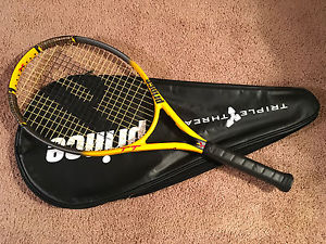 Prince Triple Threat SCREAM Oversize STRUNG Tennis Racquet 4-3/8" and Case