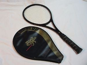 Dunlop Black Max Graphite/Glass Tennis Racket Grip 4 5/8 VG! w/ cover