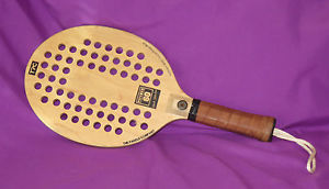 THE PADDLE COMPANY, INC. DICK PITCHER 60 HOLES PADDLE TENNIS RACQUET-USED