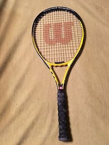 Wilson Fenderer GrandSlam Limited Edition. 4.1/2; L4. Volcanic Frame Technology.