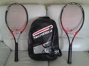 2 tecnifibre tfight 315 dynacore 4 3/8 with backpack