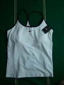Nike 523396 White Strappy Knit Tennis Tank with Bra XL NEW NWT Cambodia