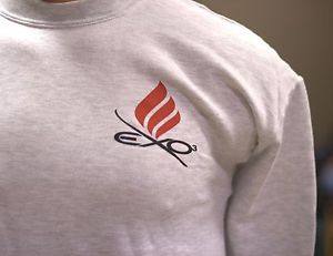 EKTELON RACQUETBALL SWEATER. 50% COTTON, POLYESTER. MENS Size MEDIUM. Light Grey