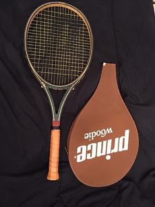 Vintage PRINCE Woodie RARE Tennis Racquet VERY Collectible 1980s NICE Graphite