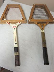 2 VINTAGE TENNIS RACKETS WILSON & WRIGHT & DITSON